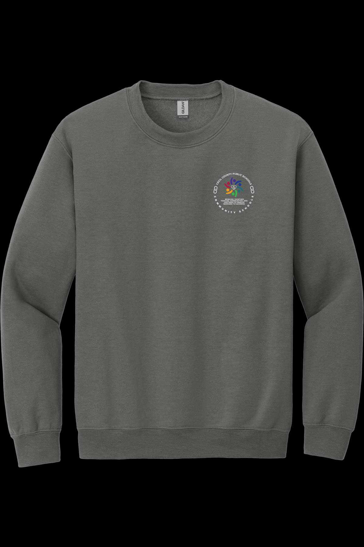 Community Schools Embroidered Crew Sweatshirt