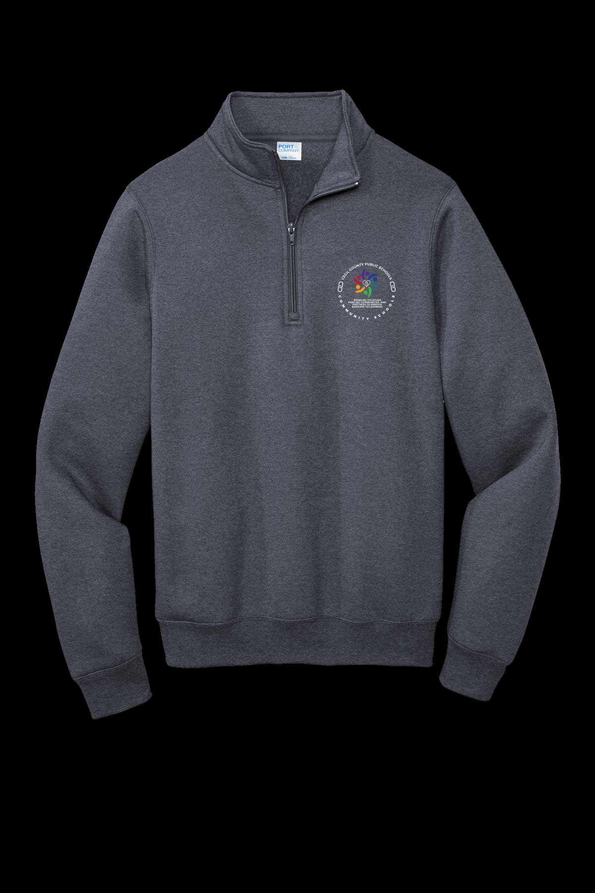 Community Schools Embroidered 1/4 Zip Pullover