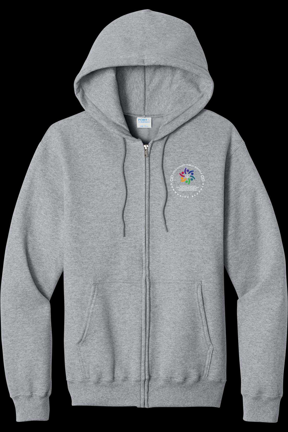 Community Schools Embroidered Full Zip Hooded Jacket