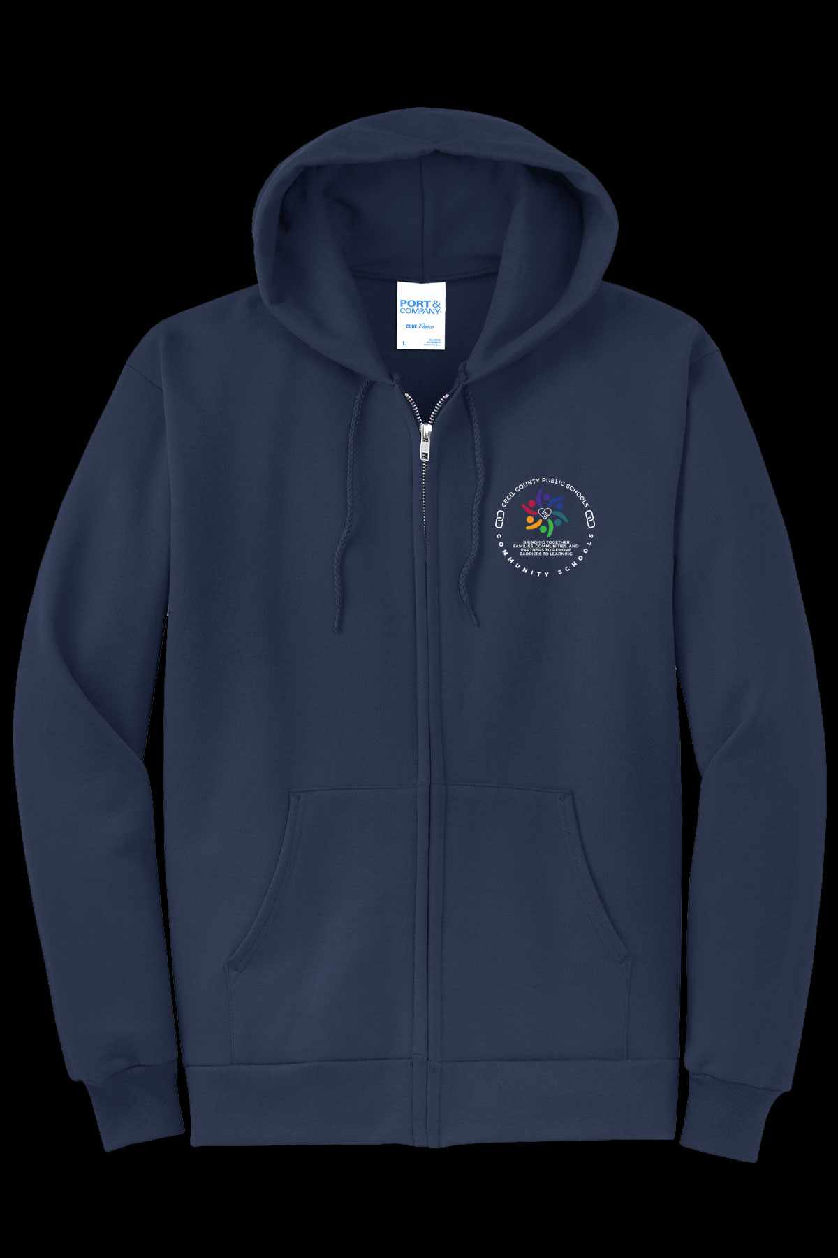 Community Schools Embroidered Full Zip Hooded Jacket
