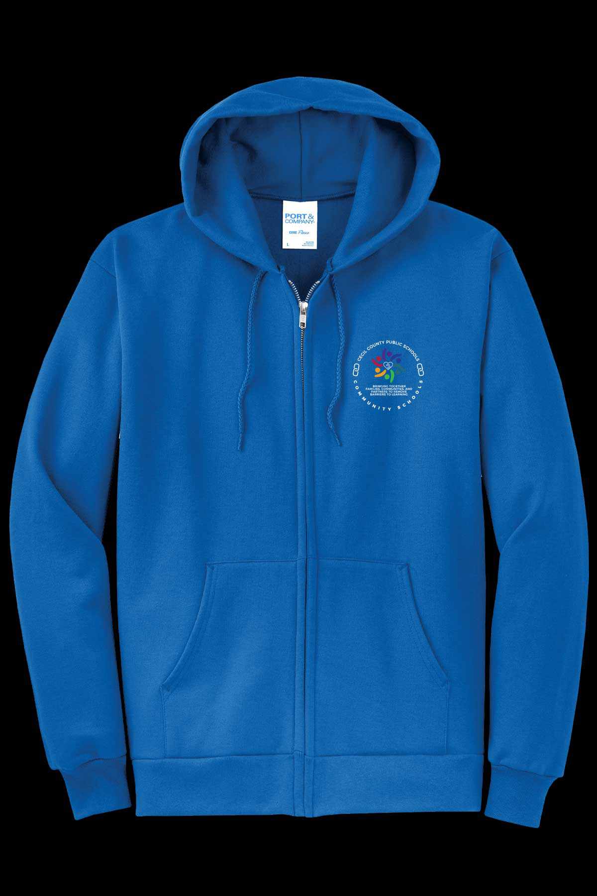Community Schools Embroidered Full Zip Hooded Jacket