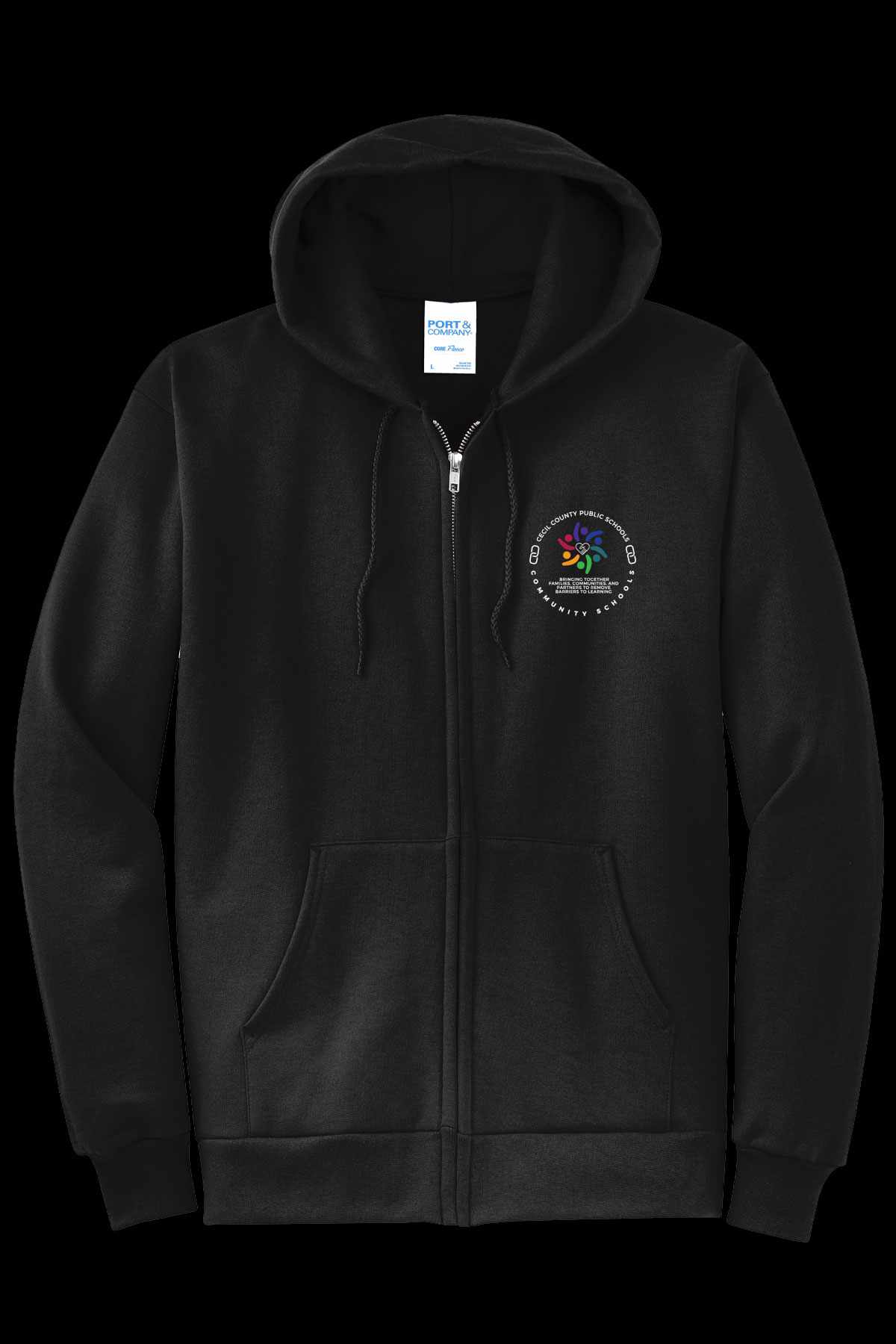 Community Schools Embroidered Full Zip Hooded Jacket