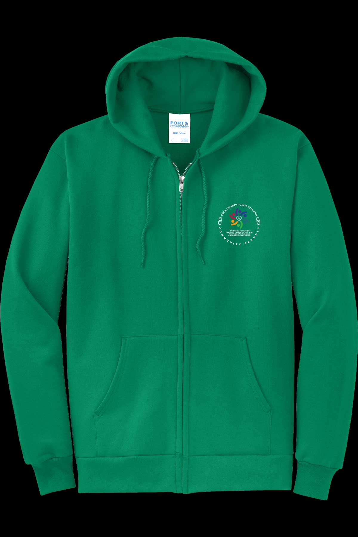 Community Schools Embroidered Full Zip Hooded Jacket