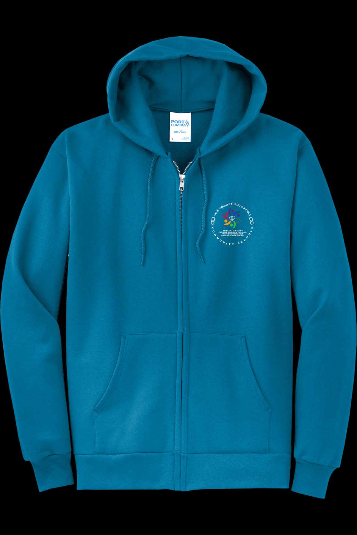 Community Schools Embroidered Full Zip Hooded Jacket