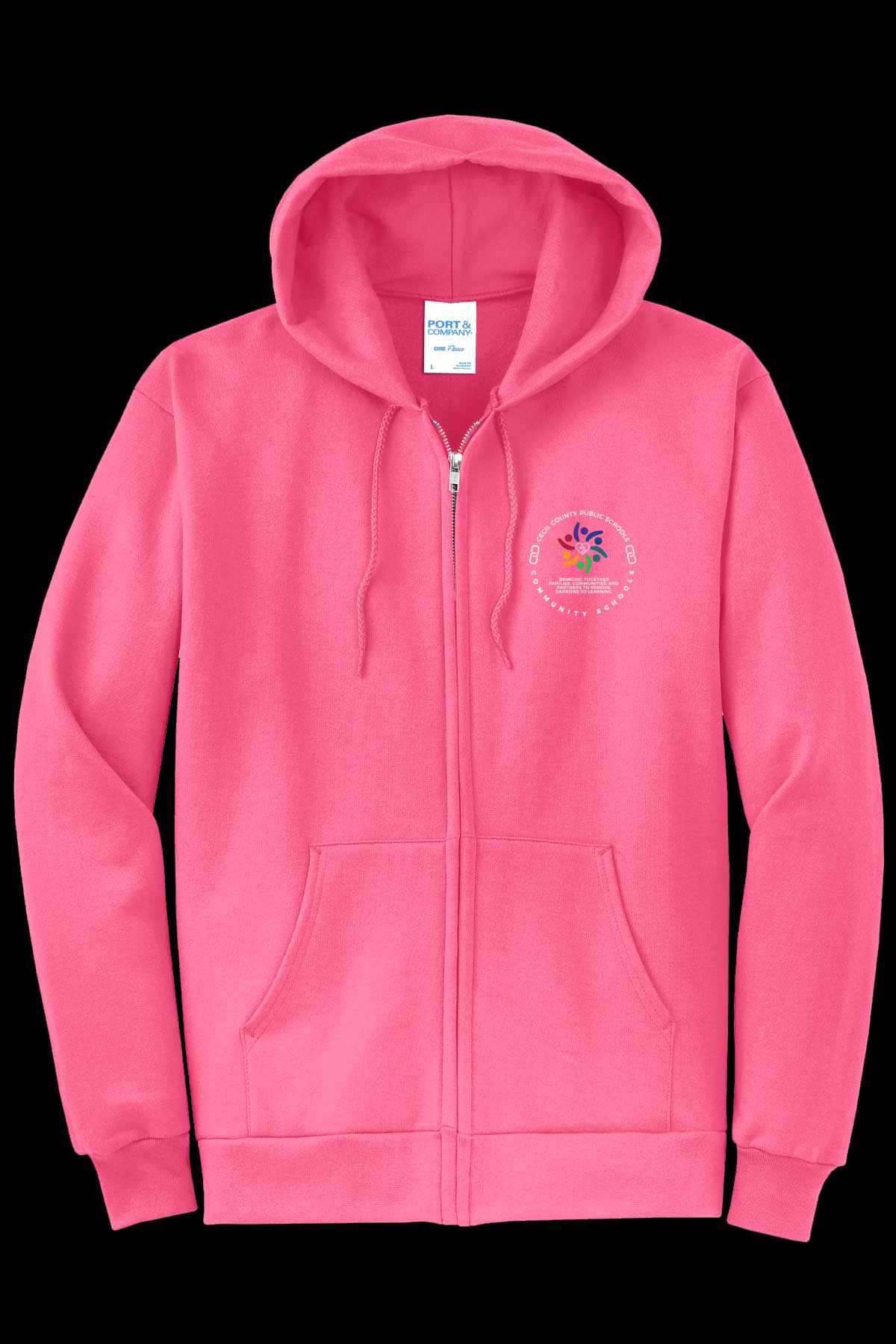 Community Schools Embroidered Full Zip Hooded Jacket