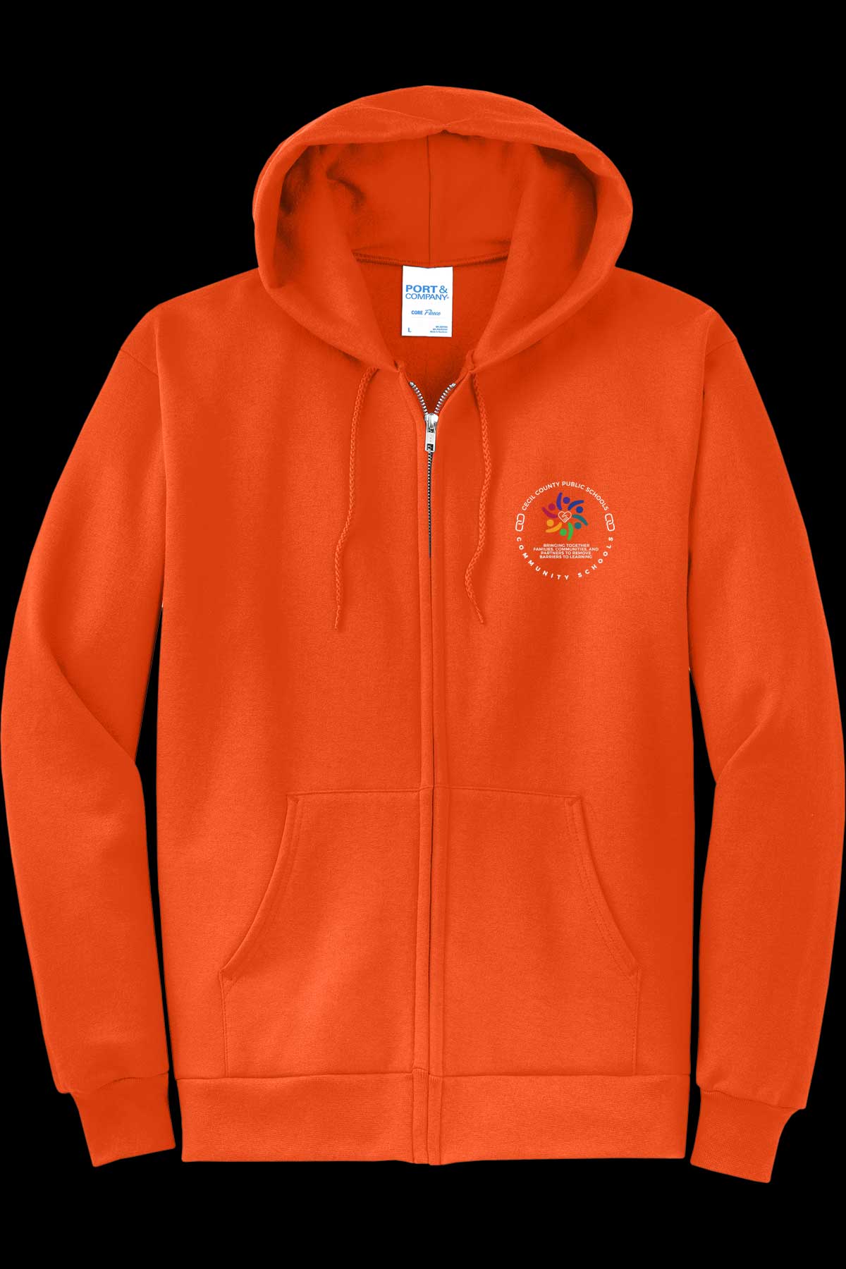 Community Schools Embroidered Full Zip Hooded Jacket
