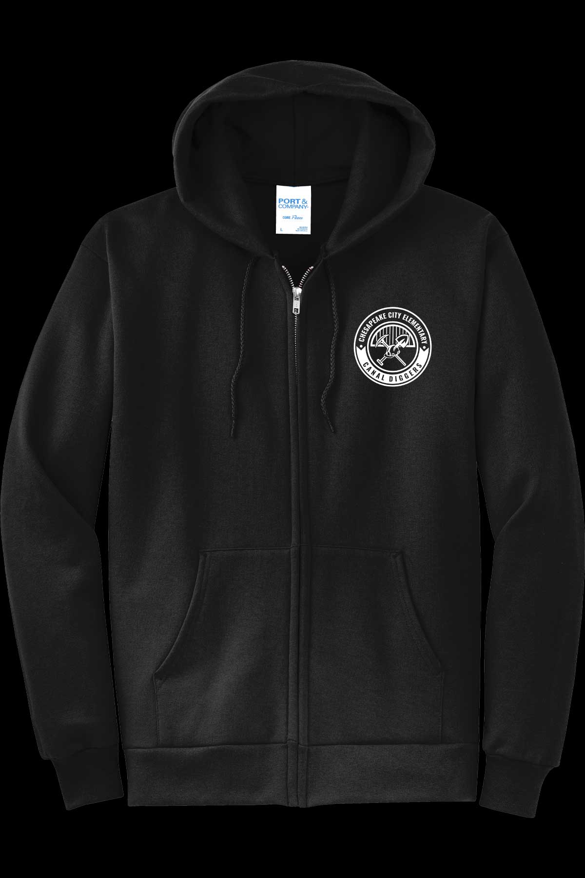 CCES Round Logo Full Zip Hoodie