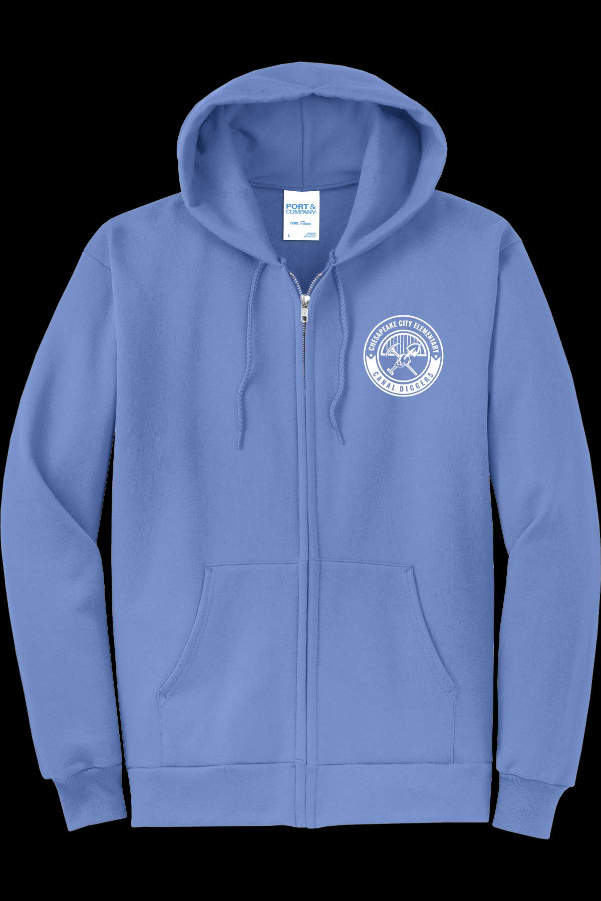 CCES Round Logo Full Zip Hoodie