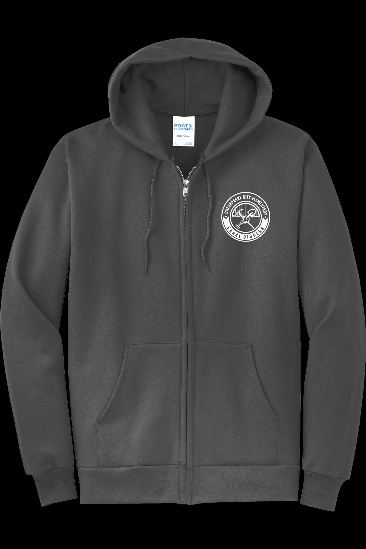 CCES Round Logo Full Zip Hoodie