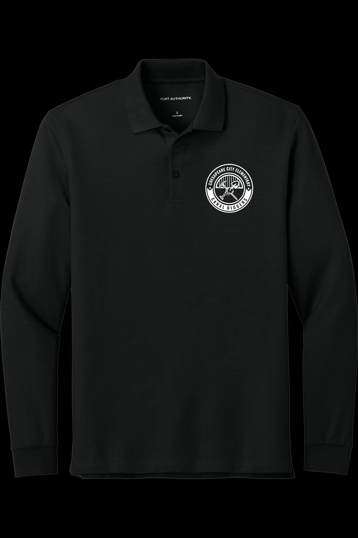 CCES Round Logo Long Sleeve Polo