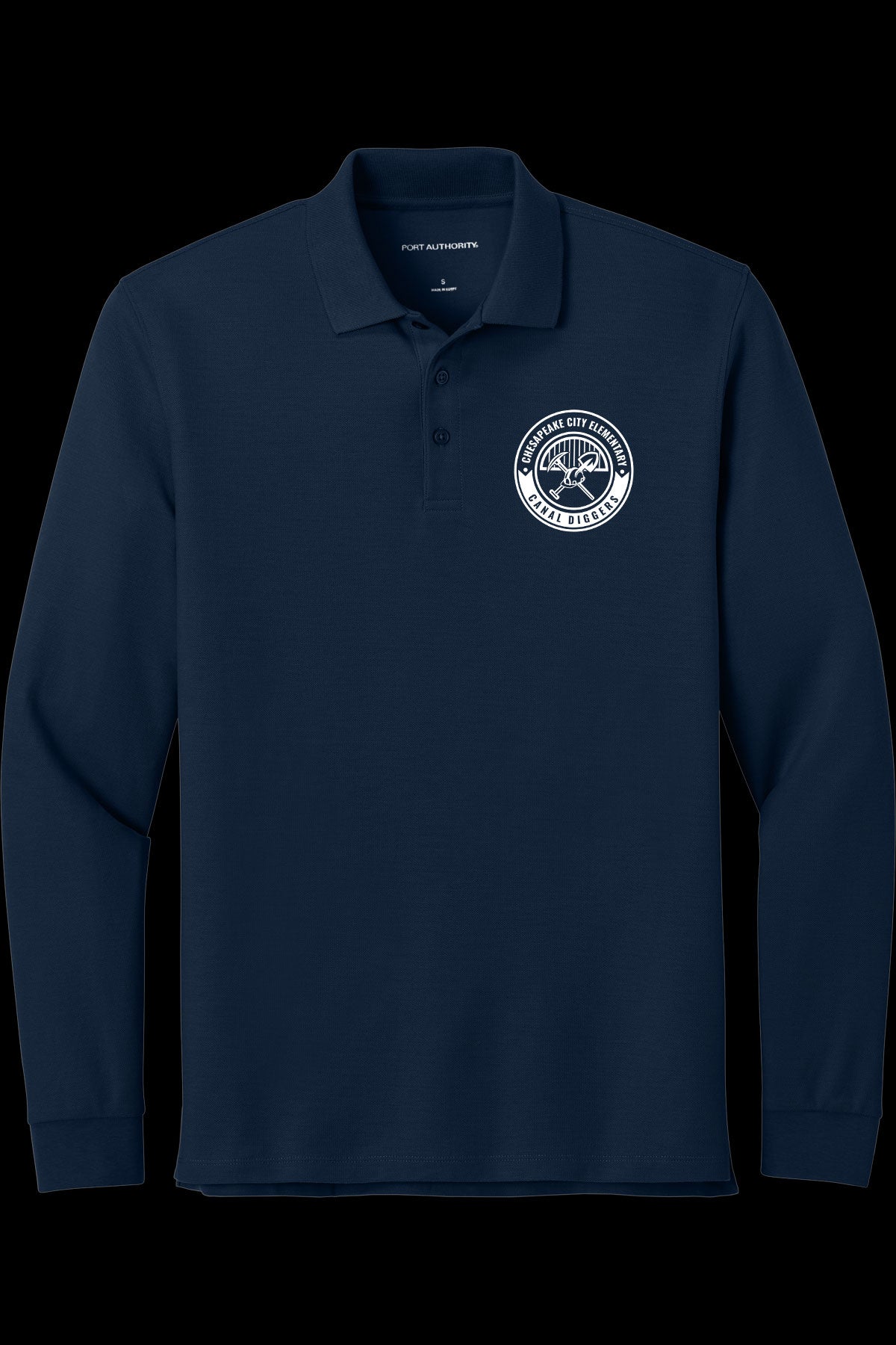 CCES Round Logo Long Sleeve Polo