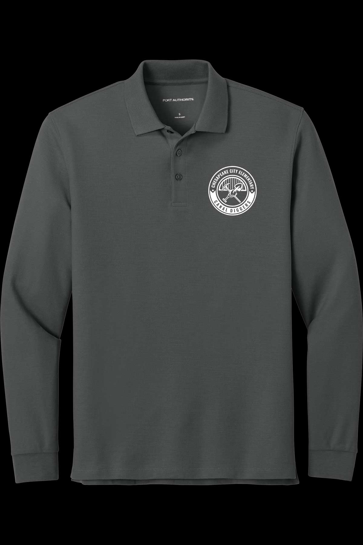 CCES Round Logo Long Sleeve Polo