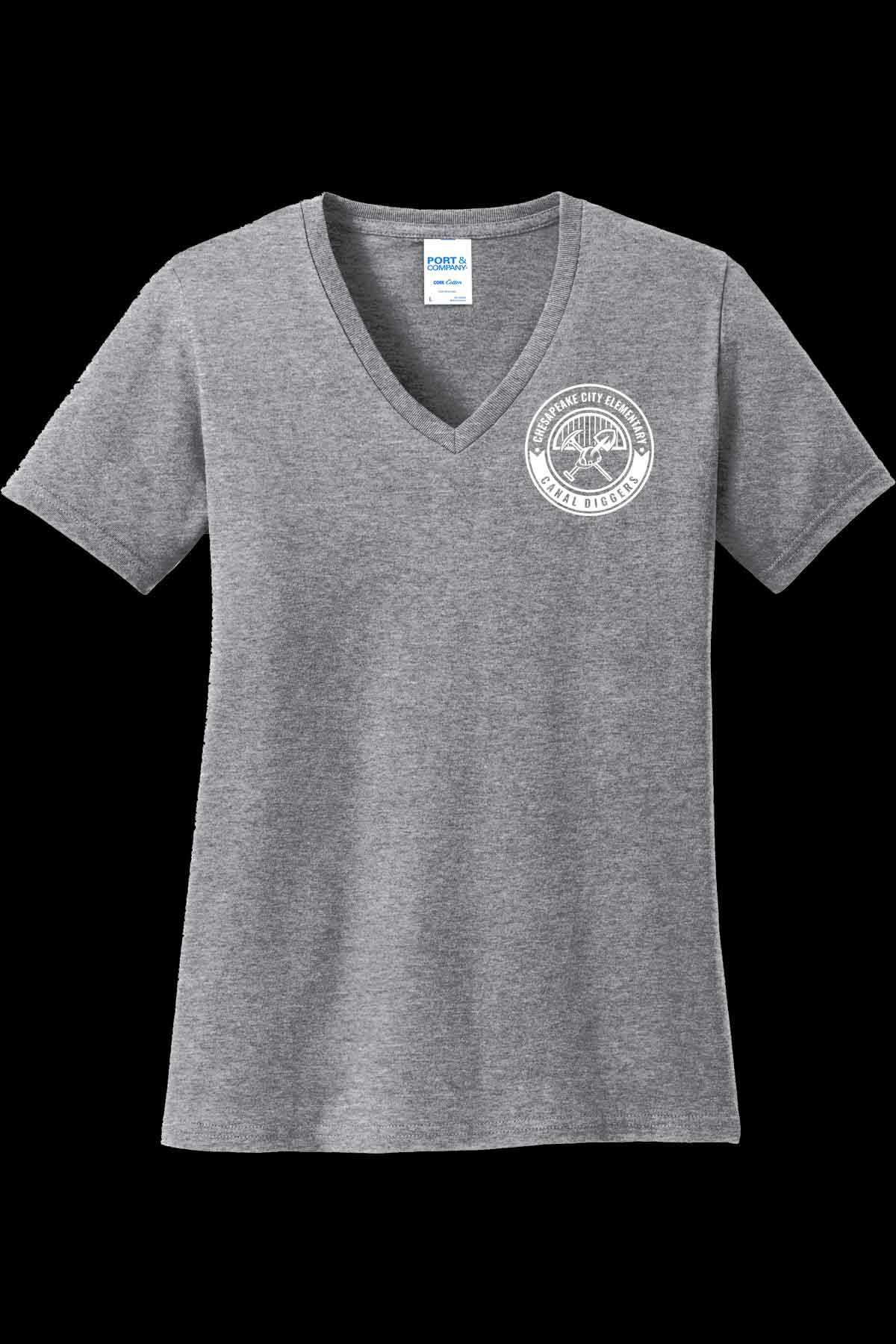 CCES Spirit Womens V Neck Tshirt