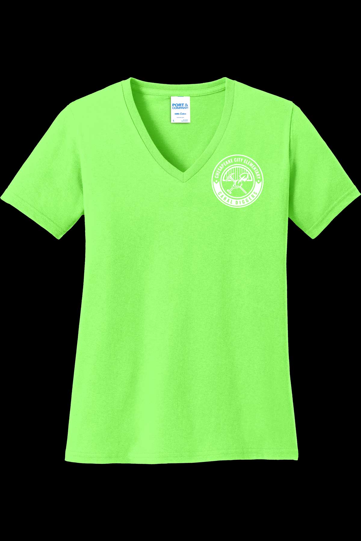 CCES Spirit Womens V Neck Tshirt