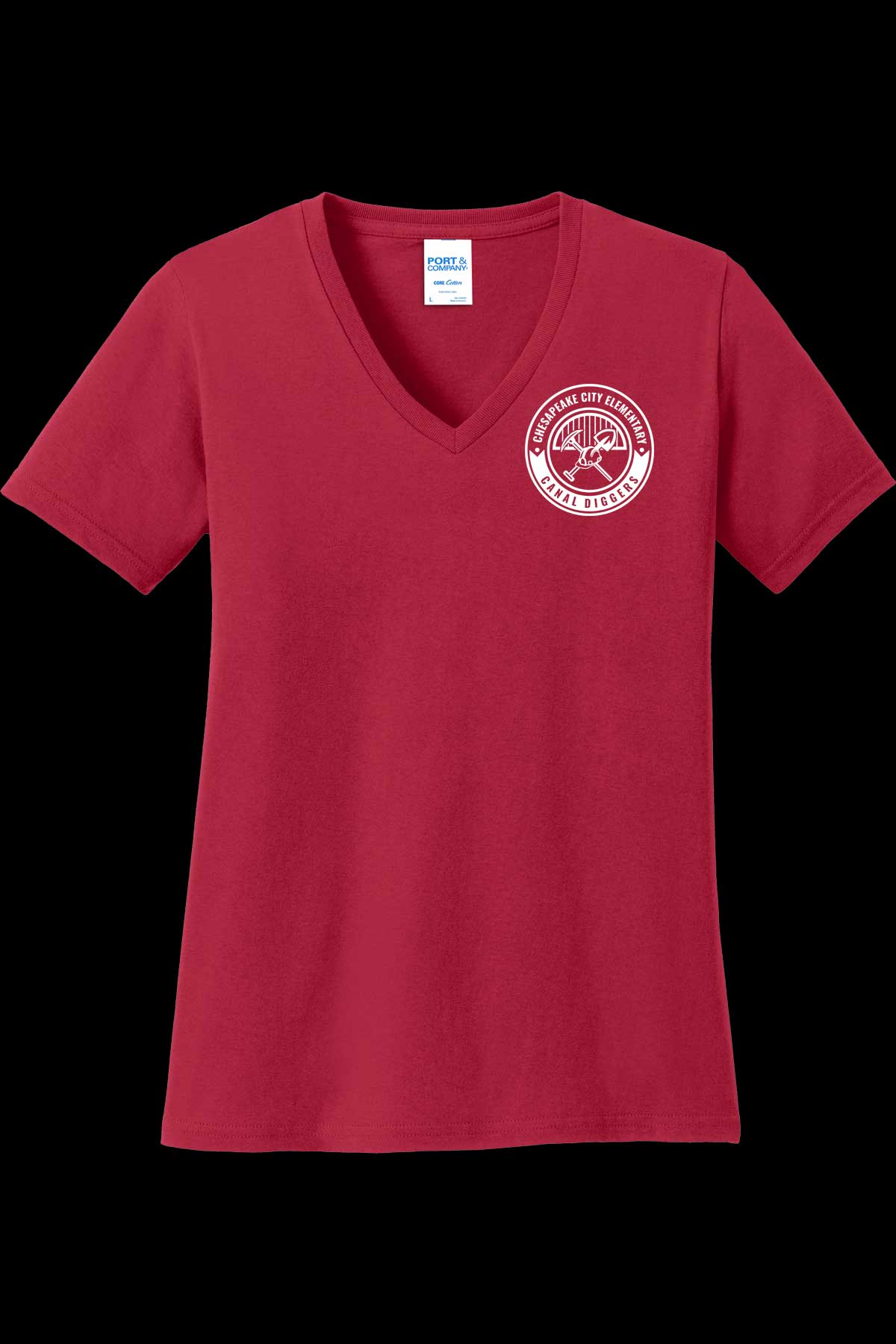 CCES Spirit Womens V Neck Tshirt