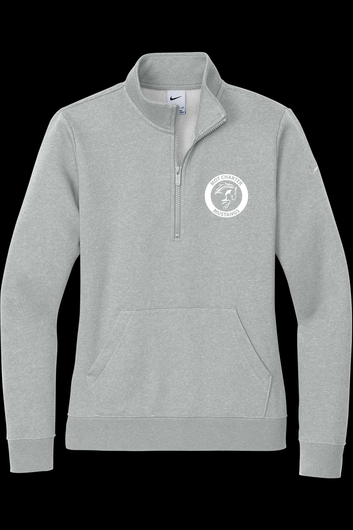 MOT Charter Staff Womens Club Fleece Sleeve Swoosh 1/2-Zip