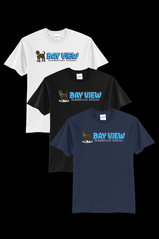 Bay View Text Full Logo T shirt