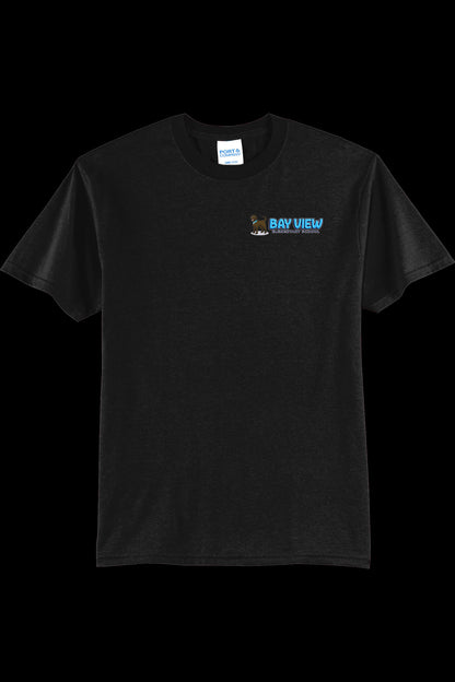 Bay View Text LC Logo T shirt