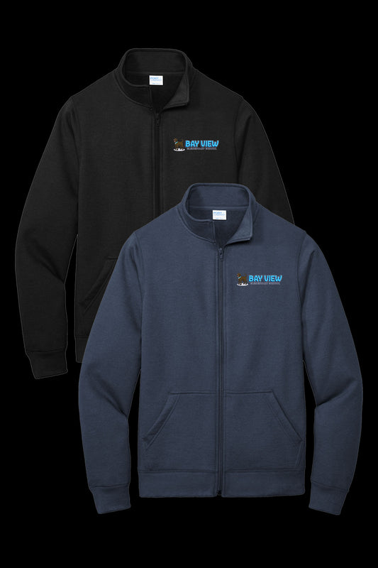 Bay View Text Logo Full Zip