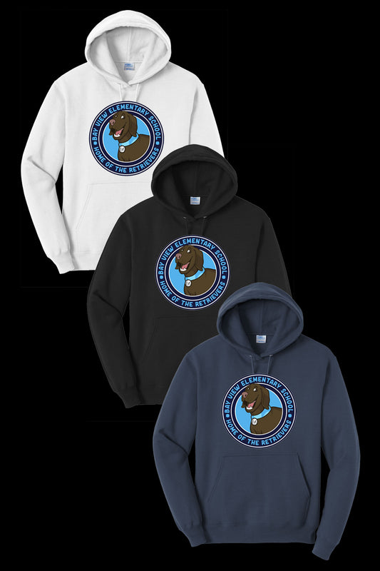 Bay View Round Full Logo Hoodie