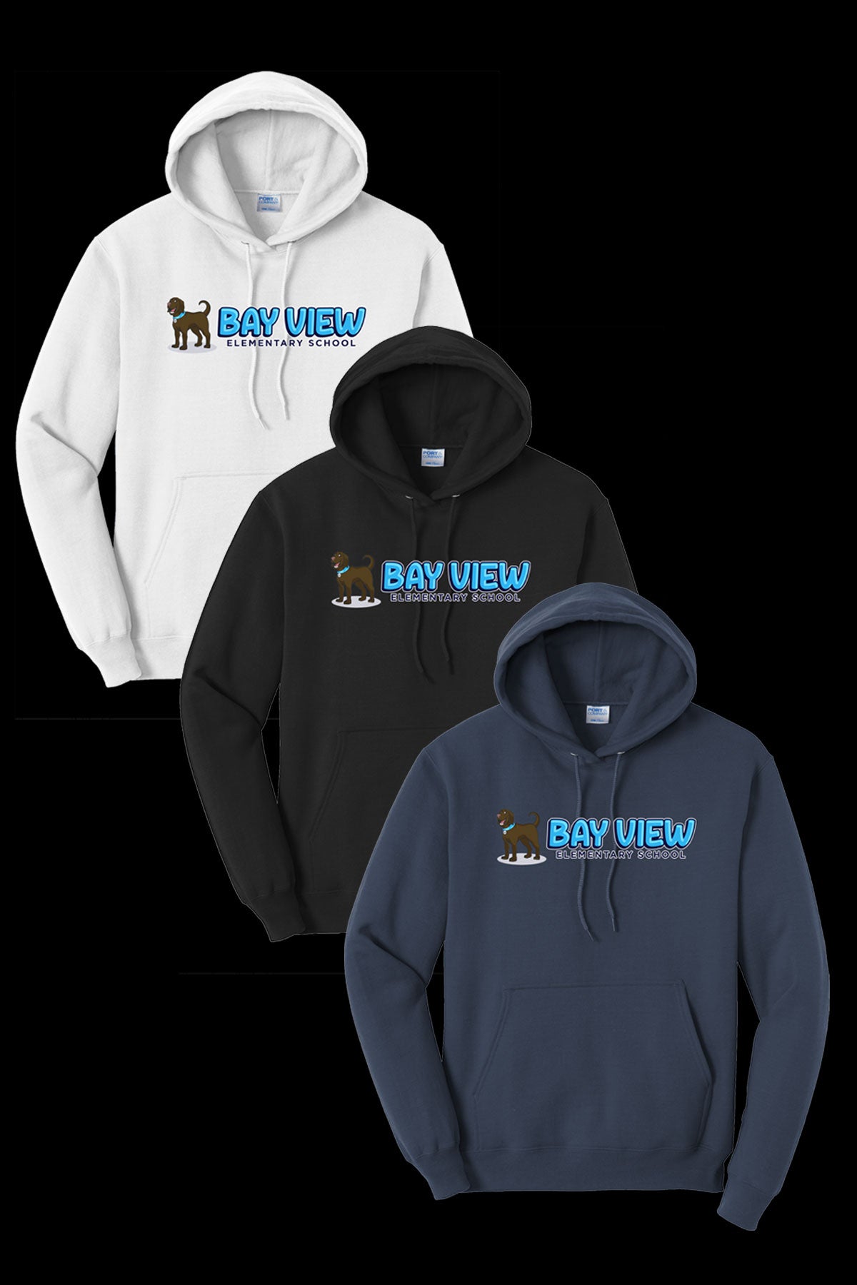 Bay View Text Full Logo Hoodie