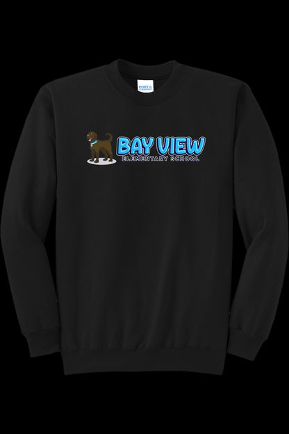 Bay View Text Full Logo Crew Sweatshirt