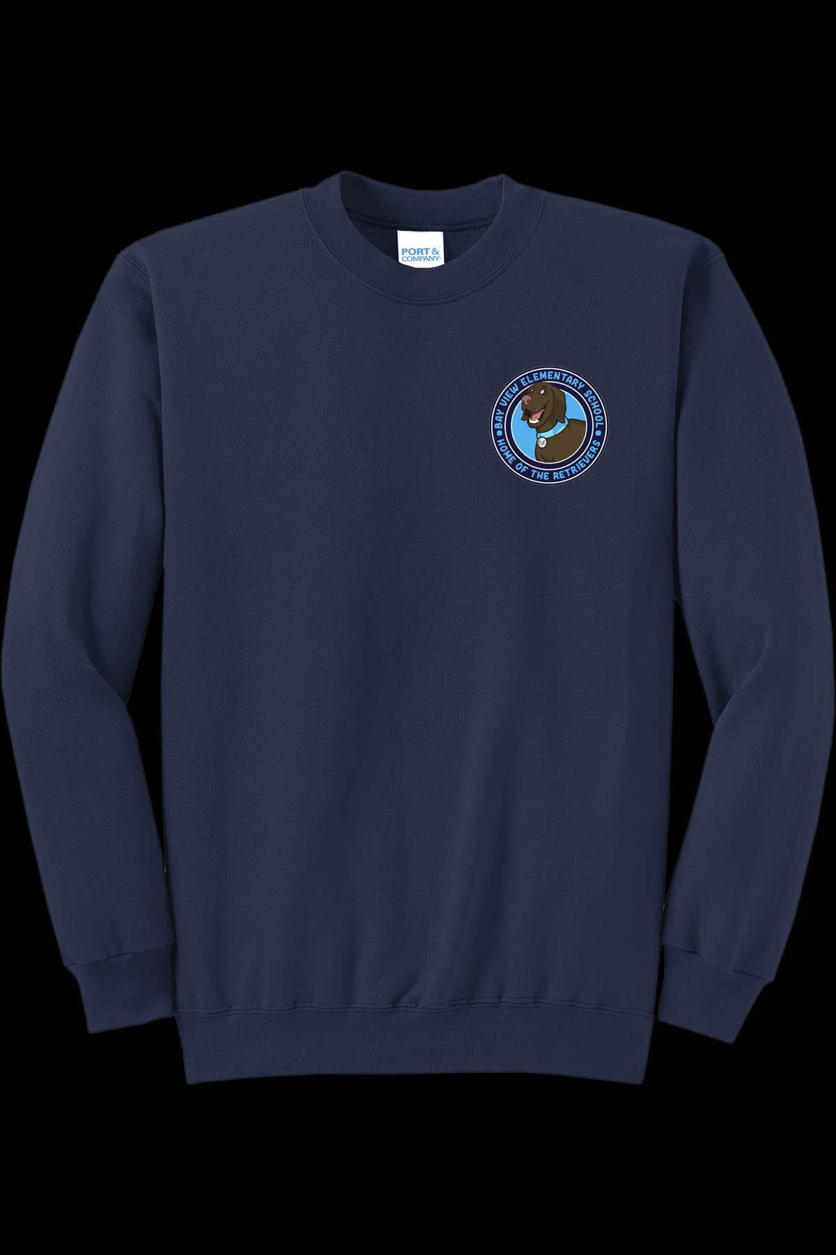 Bay View Round LC Logo Crew Sweatshirt