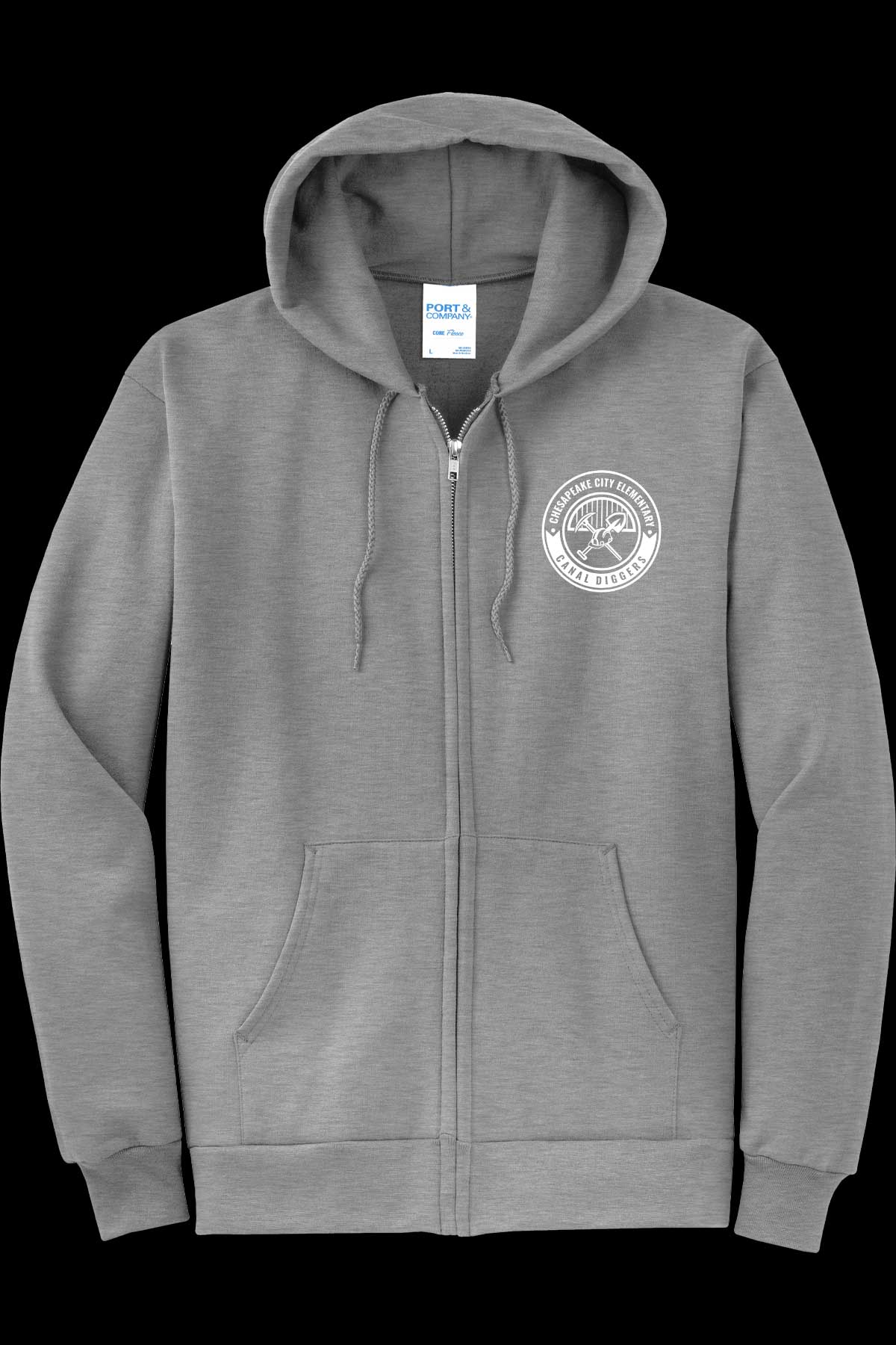 CCES Round Logo Full Zip Hoodie