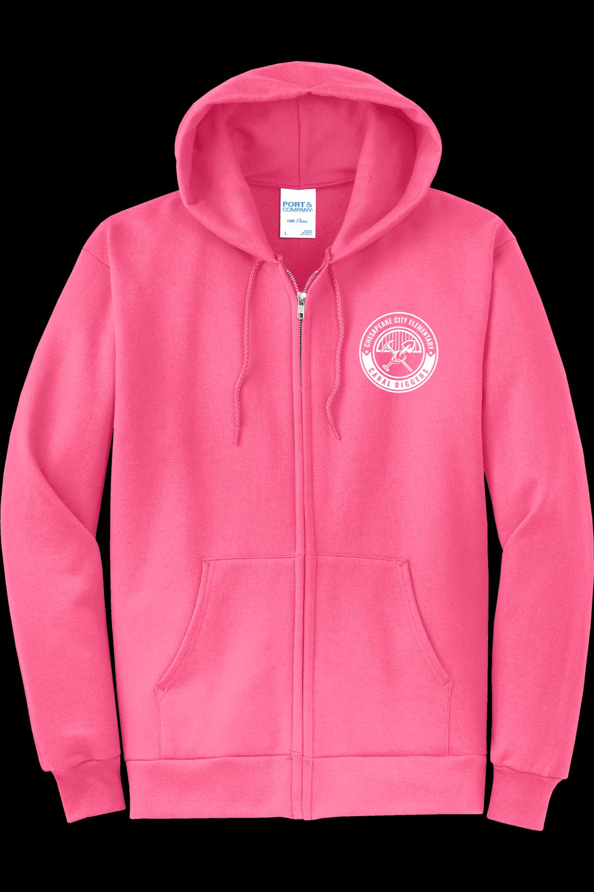 CCES Round Logo Full Zip Hoodie