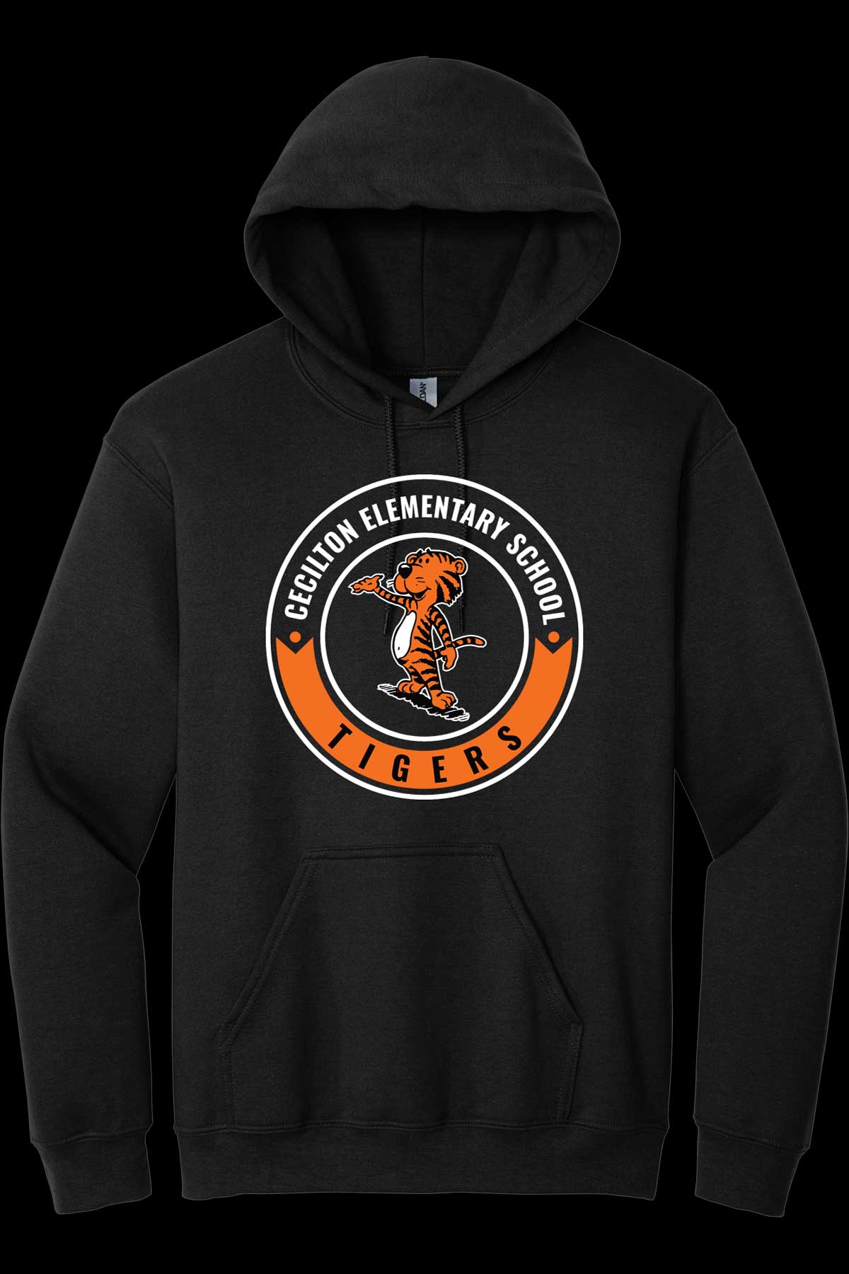 Cecilton Full Tiger Front Hoodie