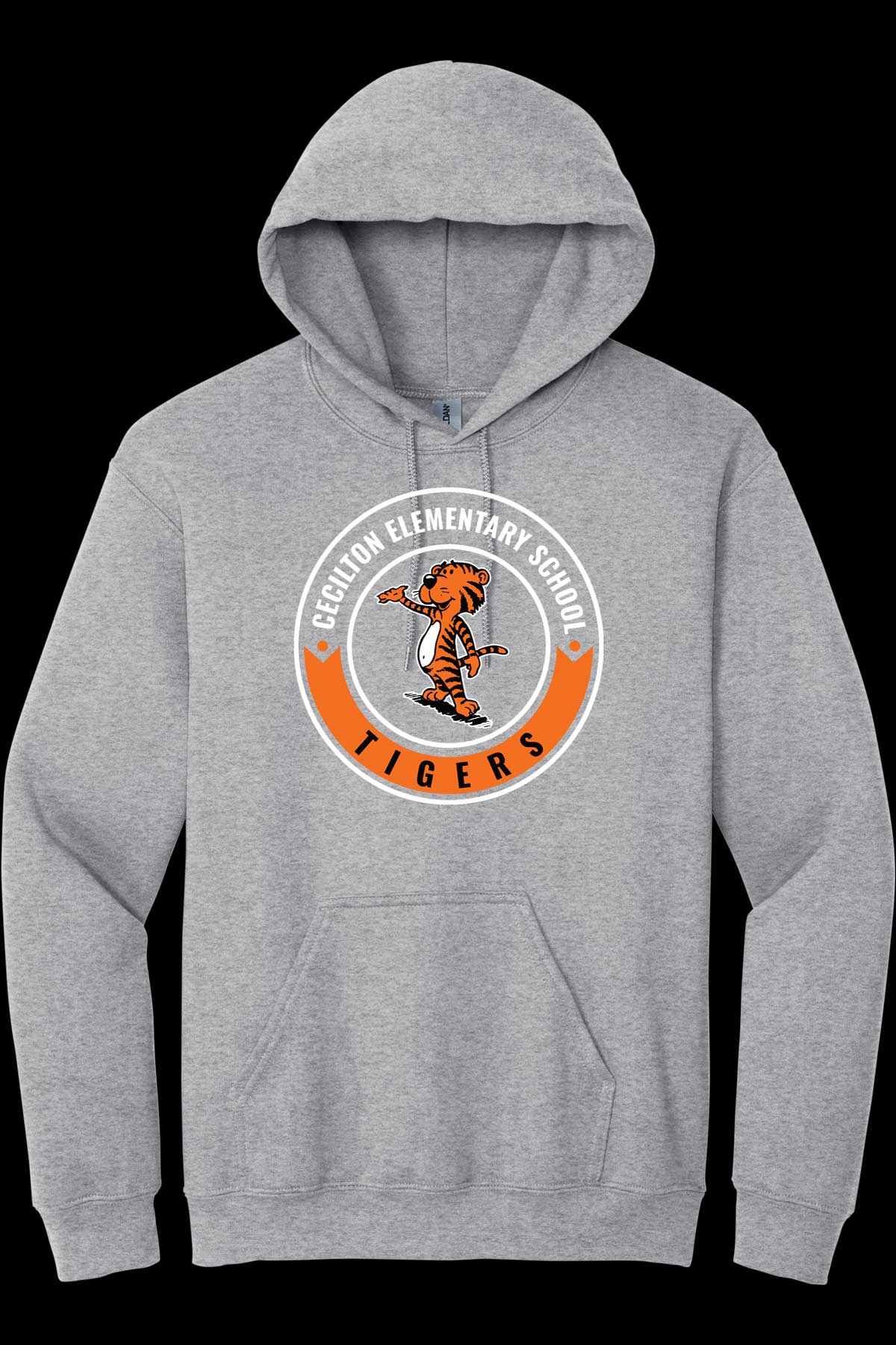 Cecilton Full Tiger Front Hoodie