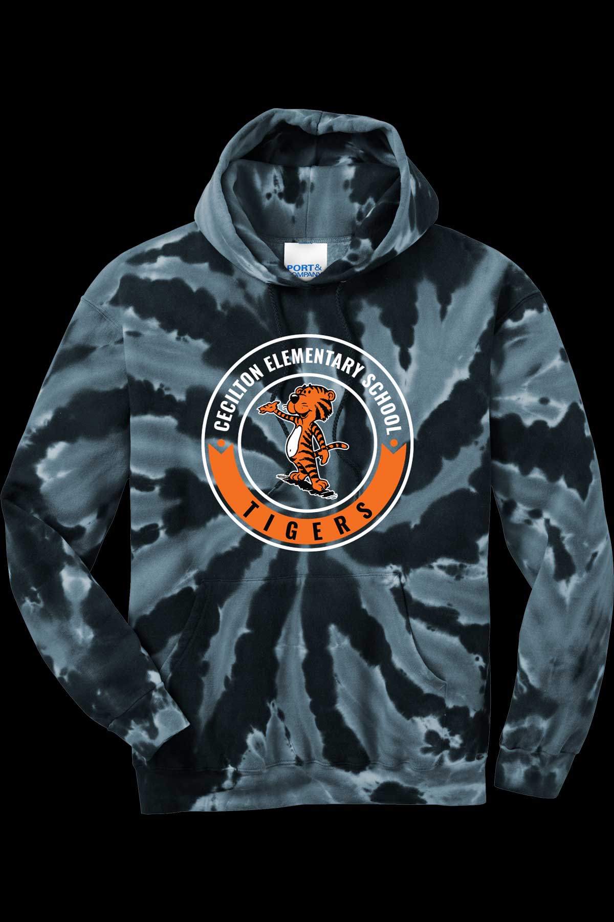 Cecilton Full Tiger Front Hoodie