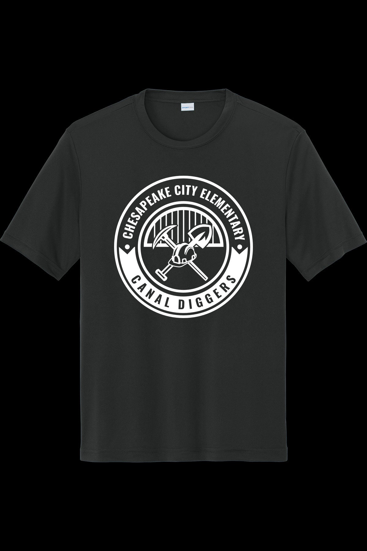 CCES Sport Tek Full Round Logo Posicharge Tee