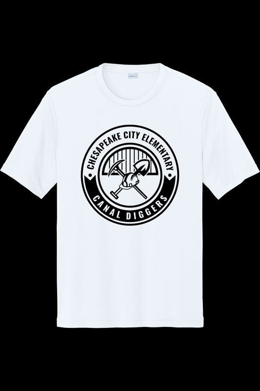 CCES Sport Tek Full Round Logo Posicharge Tee