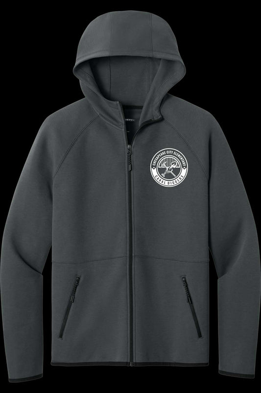 CCES Round Logo Sport Tek Full Zip Hoodie