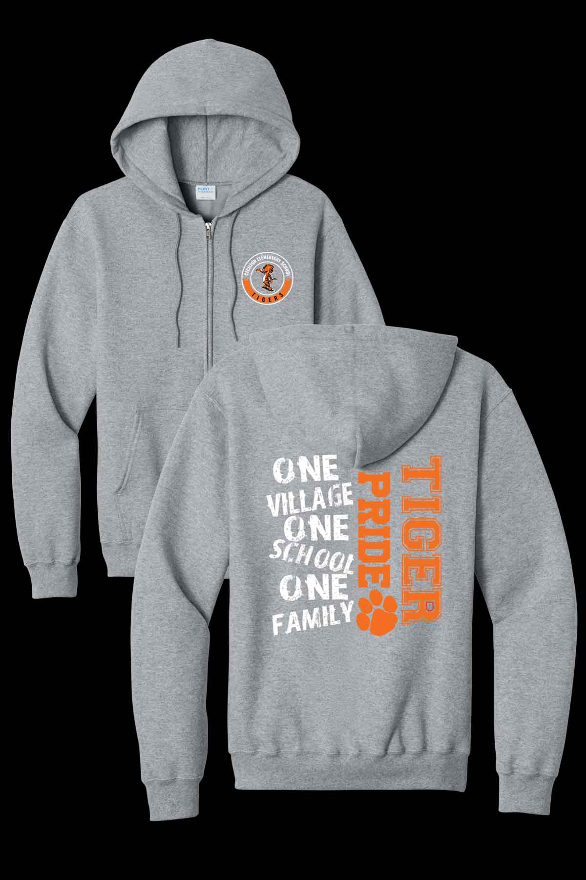 Cecilton Full Zip Tiger Hooded Jacket