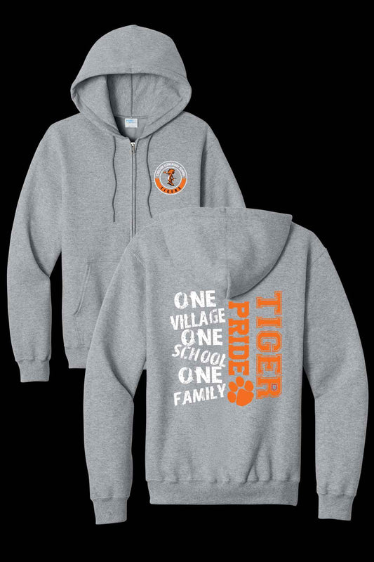 Cecilton Full Zip Tiger Hooded Jacket